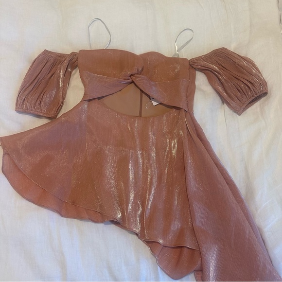 lovers and friends rose gold dress Lovers + Friends, Sequin Sway Dress in Rosegold main image 1